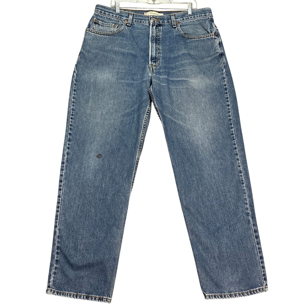 Vintage Levis 550 Jeans Mens 38x32 Medium Wash‎ Straight Leg Denim Distressed